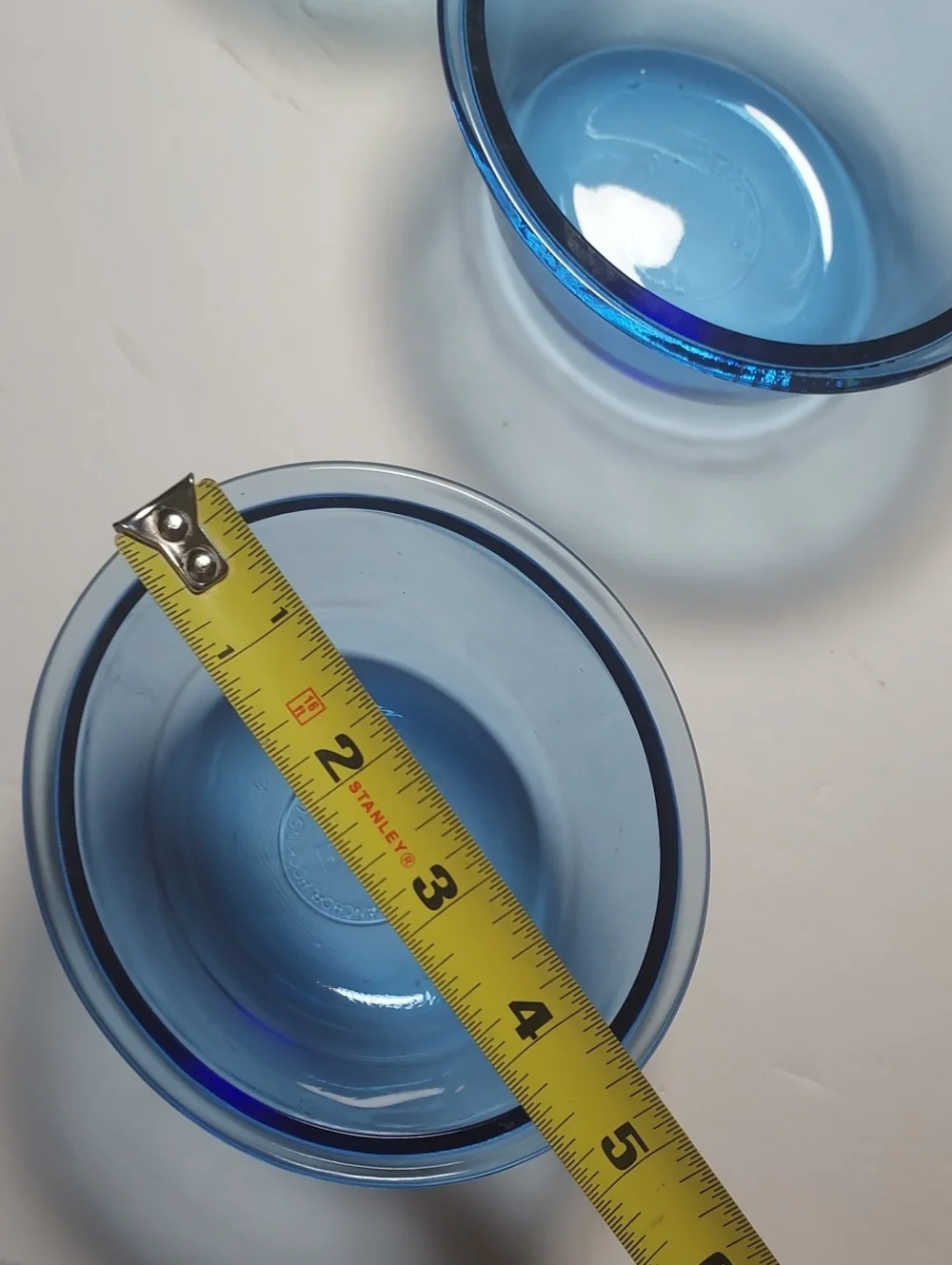 Vintage Anchor Hocking Blue Custard Bowls Ramekin Dishes 10 Oz.